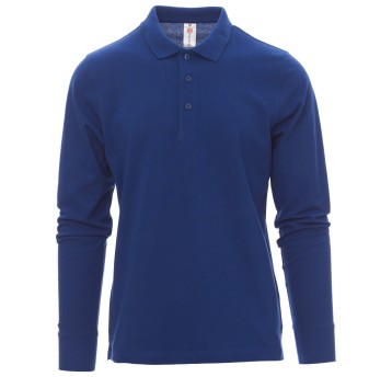 KOSZULKA POLO DŁUGI RĘKAW VERONA - KRÓLEWSKI NIEBIESKI
