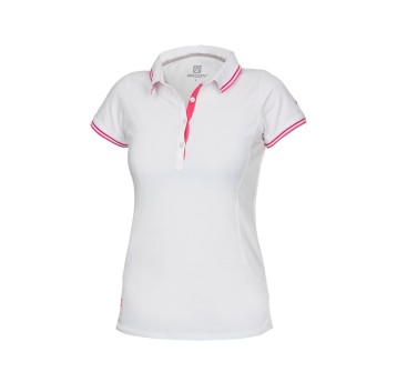 KOSZULKA POLO FLORET DAMSKA - BIAŁY