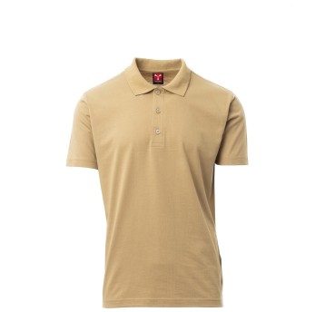 KOSZULKA POLO KRÓTKI RĘKAW AMALFI - CIEPŁY BRĄZ
