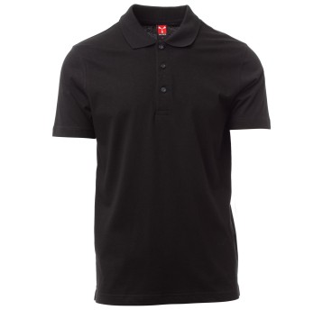 KOSZULKA POLO KRÓTKI RĘKAW AMALFI - CZARNY