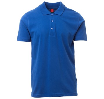 KOSZULKA POLO KRÓTKI RĘKAW AMALFI - KRÓLEWSKI NIEBIESKI