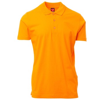 KOSZULKA POLO KRÓTKI RĘKAW AMALFI - POMARAŃCZOWY