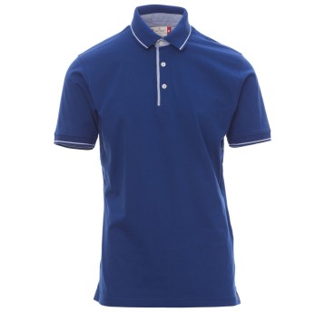 KOSZULKA POLO KRÓTKI RĘKAW CAMBRIDGE - KRÓLEWSKI NIEBIESKI-BIAŁY