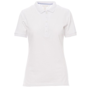 KOSZULKA POLO KRÓTKI RĘKAW GLAMOUR - BIAŁY