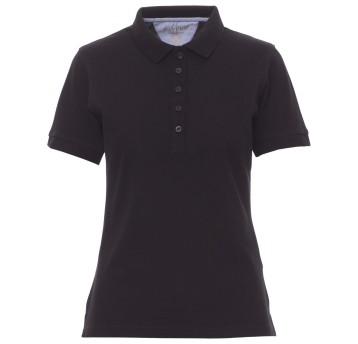 KOSZULKA POLO KRÓTKI RĘKAW GLAMOUR - CZARNY