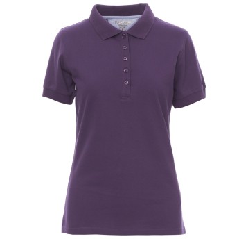 KOSZULKA POLO KRÓTKI RĘKAW GLAMOUR - FIOLETOWO-INDYGOWY
