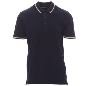 KOSZULKA POLO KRÓTKI RĘKAW ITALIA - GRANATOWY