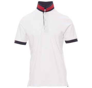 KOSZULKA POLO KRÓTKI RĘKAW MEMPHIS - BIAŁY-CZERWONO-NIEBIESKI