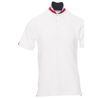 KOSZULKA POLO KRÓTKI RĘKAW NATION - BIAŁY-FRANCJA