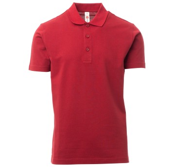 KOSZULKA POLO KRÓTKI RĘKAW ROME - BORDOWY