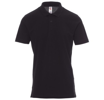 KOSZULKA POLO KRÓTKI RĘKAW ROME - CZARNY