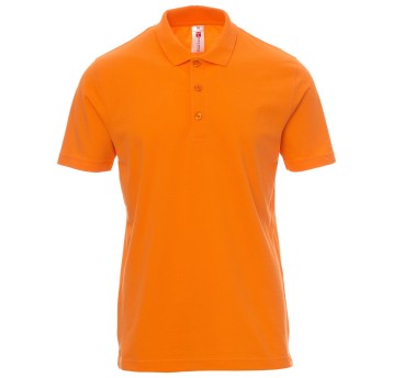 KOSZULKA POLO KRÓTKI RĘKAW ROME - POMARAŃCZOWY