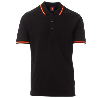 KOSZULKA POLO KRÓTKI RĘKAW SPAIN - CZARNY