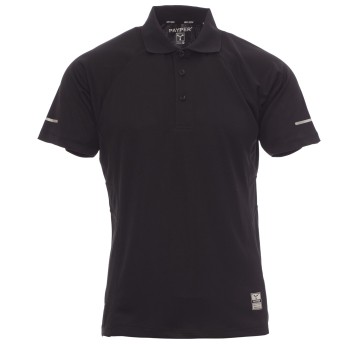 KOSZULKA POLO KRÓTKI RĘKAW TRAINING - CZARNY