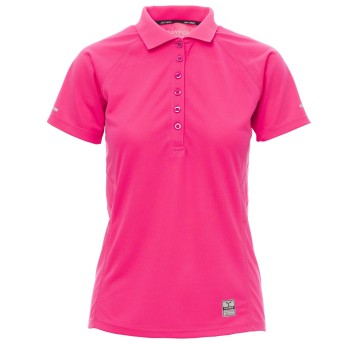 KOSZULKA POLO KRÓTKI RĘKAW TRAINING LADY - FUKSJOWY FLUO