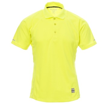 KOSZULKA POLO KRÓTKI RĘKAW TRAINING - ŻÓŁTY FLUO