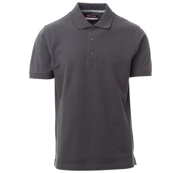KOSZULKA POLO KRÓTKI RĘKAW VENICE - ANTRACYTOWY