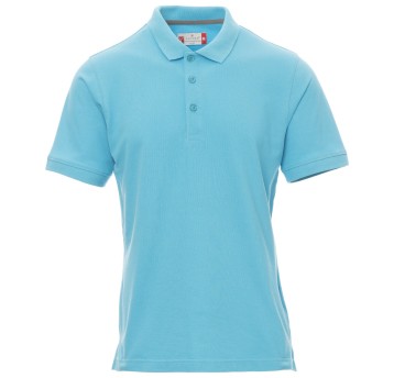 KOSZULKA POLO KRÓTKI RĘKAW VENICE - BŁĘKIT TURKUSOWY