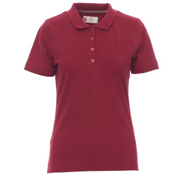 KOSZULKA POLO KRÓTKI RĘKAW VENICE LADY - BORDOWY