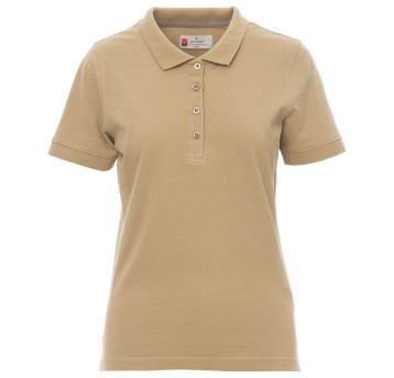 KOSZULKA POLO KRÓTKI RĘKAW VENICE LADY - CIEPŁY BRĄZ