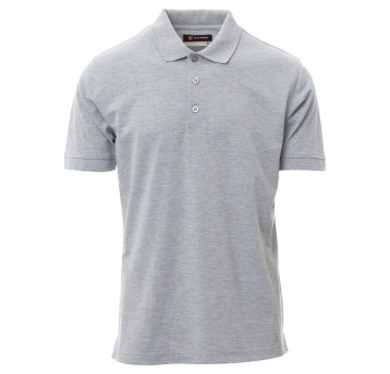 KOSZULKA POLO KRÓTKI RĘKAW VENICE PRO - SZARY MELANŻ