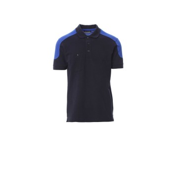 KOSZULKA POLO MĘSKA COMPANY - GRANATOWY/KRÓLEWSKI NIEBIESKI