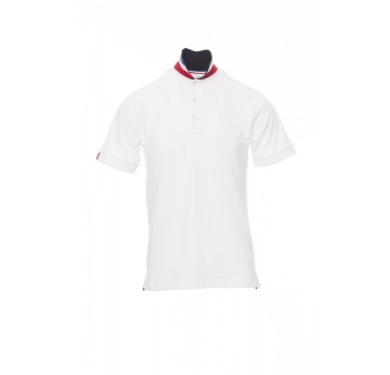 KOSZULKA POLO MĘSKA NATION - BIAŁY/FRANCJA