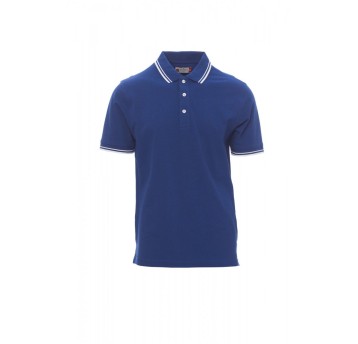 KOSZULKA POLO MĘSKA SKIPPER - KRÓLEWSKI NIEBIESKI/BIAŁY