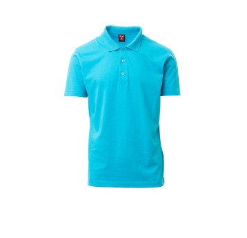 KOSZULKA POLO UNISEX AMALFI - BŁĘKIT TURKUSOWY
