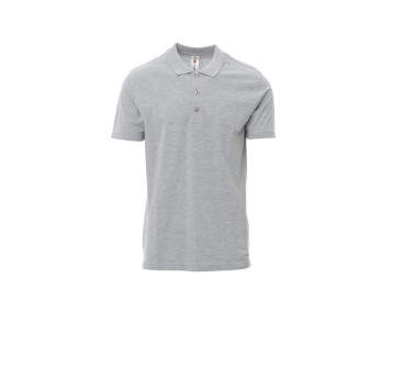 KOSZULKA POLO UNISEX AMALFI MELANGE - SZARY MELANŻ