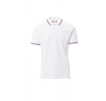 KOSZULKA POLO UNISEX FRANCE - BIAŁY