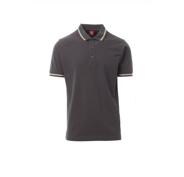 KOSZULKA POLO UNISEX ITALIA - ANTRACYTOWY