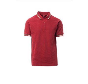 KOSZULKA POLO UNISEX ITALIA - BORDOWY