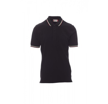 KOSZULKA POLO UNISEX ITALIA - CZARNY