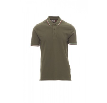 KOSZULKA POLO UNISEX ITALIA - ZIELONY WOJSKOWY