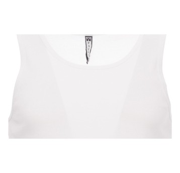 KOSZULKA T-SHIRT BEZ RĘKAWÓW LOOK MAN - BIAŁY