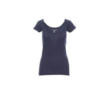 KOSZULKA T-SHIRT DAMSKA FLORIDA - NIEBIESKI DENIM