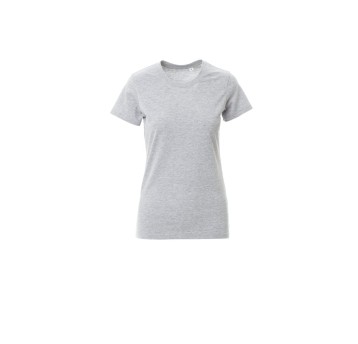 KOSZULKA T-SHIRT DAMSKA FREE LADY MELANGE - SZARY MELANŻ
