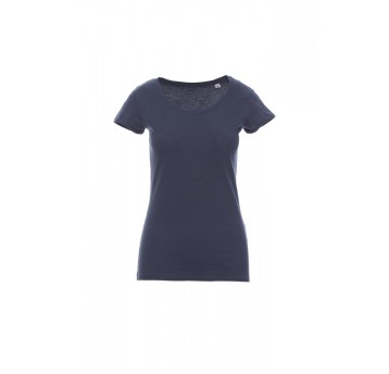 KOSZULKA T-SHIRT DAMSKA PARTY LADY - NIEBIESKI DENIM