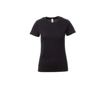KOSZULKA T-SHIRT DAMSKA PRINT LADY - CZARNY