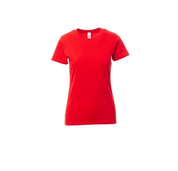 KOSZULKA T-SHIRT DAMSKA PRINT LADY - CZERWONY