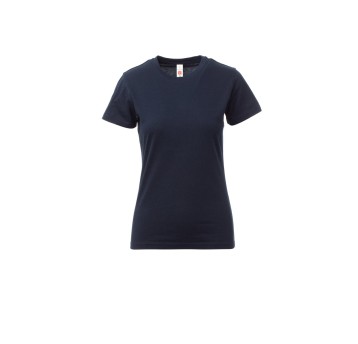 KOSZULKA T-SHIRT DAMSKA PRINT LADY - GRANATOWY