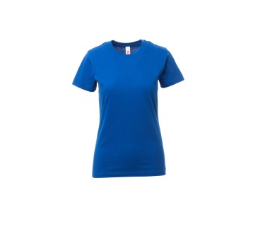 KOSZULKA T-SHIRT DAMSKA PRINT LADY - KRÓLEWSKI NIEBIESKI