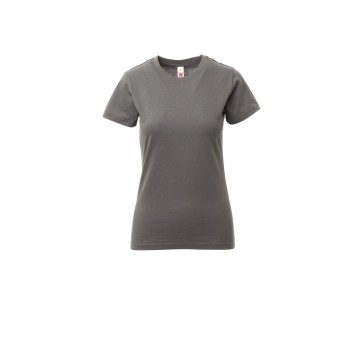 KOSZULKA T-SHIRT DAMSKA PRINT LADY - ZADYMIONY