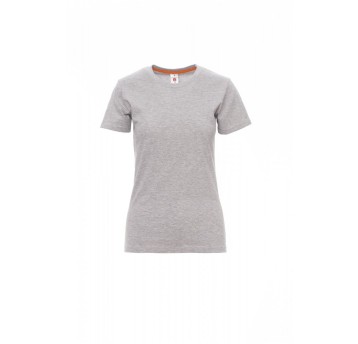 KOSZULKA T-SHIRT DAMSKA SUNRISE LADY MELANGE - SZARY MELANŻ