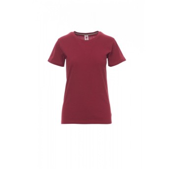 KOSZULKA T-SHIRT DAMSKA SUNSET LADY - BORDOWY