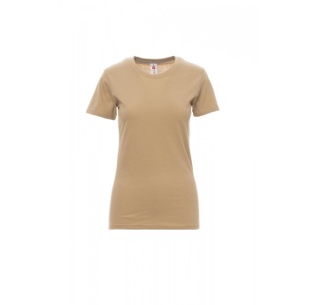 KOSZULKA T-SHIRT DAMSKA SUNSET LADY - CIEPŁY BRĄZ