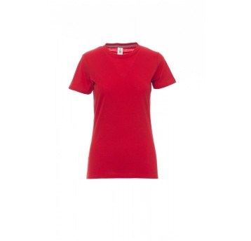 KOSZULKA T-SHIRT DAMSKA SUNSET LADY - CZERWONY