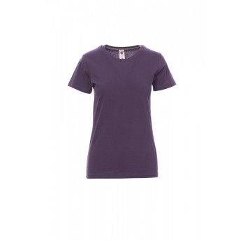 KOSZULKA T-SHIRT DAMSKA SUNSET LADY - FIOLETOWO-INDYGOWY