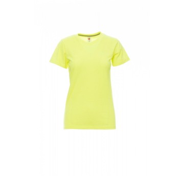 KOSZULKA T-SHIRT DAMSKA SUNSET LADY FLUO - ŻÓŁTY FLUO